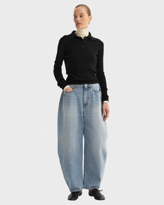 RÓHE Jeans Fransje Sculptural Denim Washed blue 38