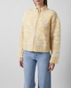 Camilla Pihl Sweater Briana Zip Knit Light yellow M-L