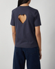 CLOEYS T-Shirt Heart At Back Navy M