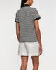 Moncler Topp Striped Polo Shirt Vit S