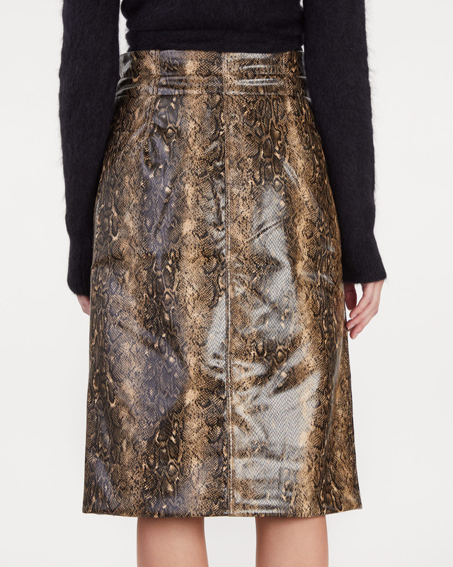 Ganni Skirt Snake Wrap Midi Skirt Snake 44