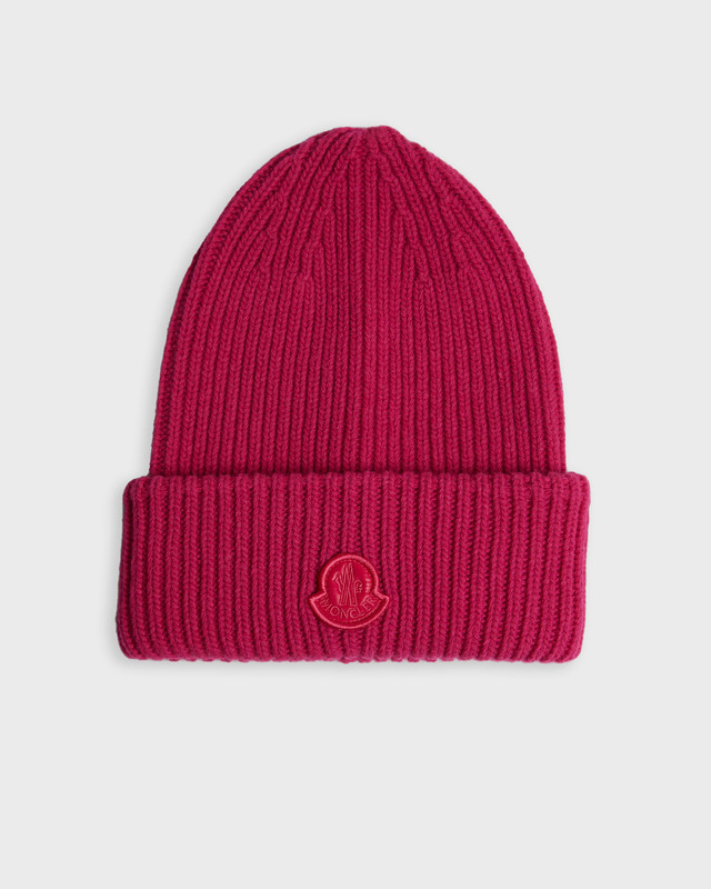 Moncler Beanie Berretto Tricot Rosa ONESIZE