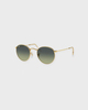 Ray-Ban Sunglasses Round Metal 53 Guld ONESIZE