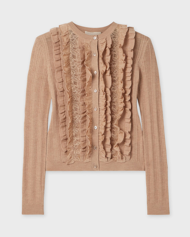 Ulla Johnson Kofta Maryel Knit Long Sleeve  Camel L