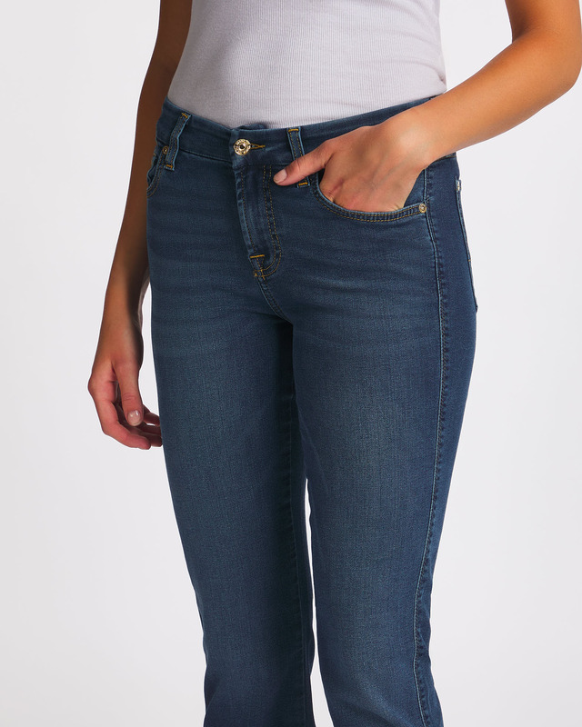 7 For All Mankind Jeans Kimmie Straight Bair Eco Dark Blue Dark Blue 29