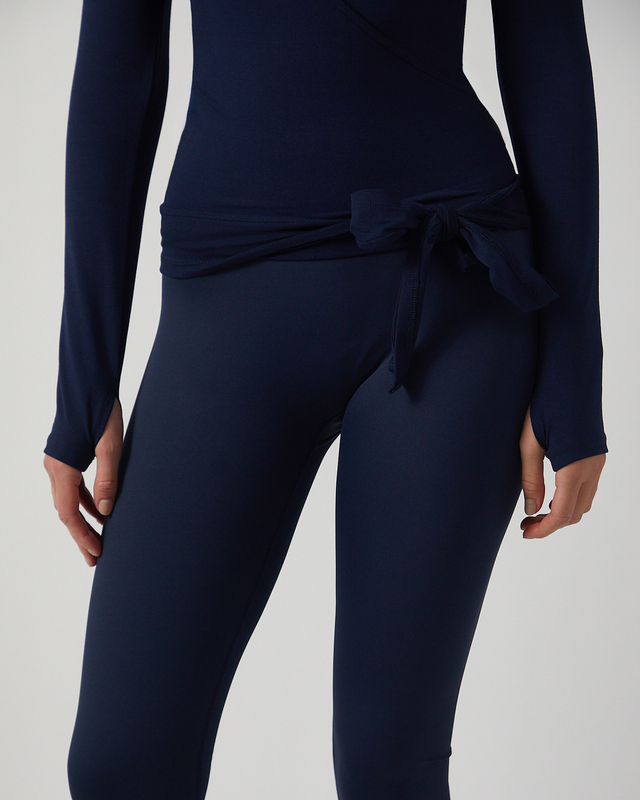 Sisterly tribe Top Soft Ballet Wrap Navy XS