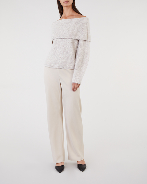 OFF SHOULDER PULLOVER Beige 2