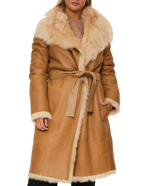 Fur Coat Liman-Soft Toscana Camel 1