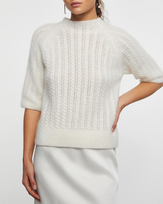 Wakakuu Icons Sweater Odense Cable Knit Creme S