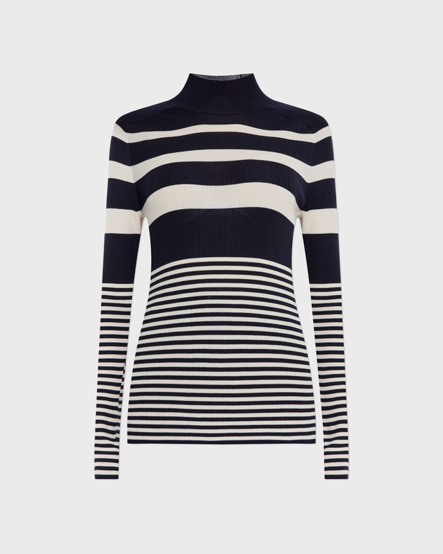 Moncler Tröja Turtleneck Wool  Mörkblå XS