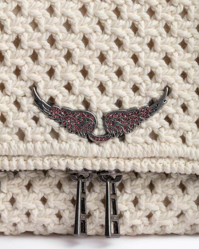 Zadig & Voltaire Bag Rock Macramé Clutch White ONESIZE