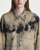 Acne Studios Shirt Denim Relaxed Tie Dye Svart/beige  S