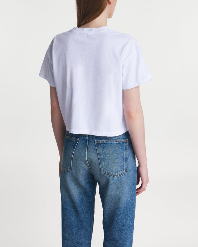 Mother Denim T-shirt The Grab Bag Crop  White XL