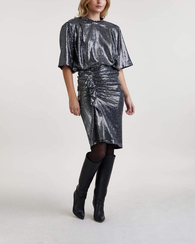 Isabel Marant Étoile Skirt Dolene Ruffle  Silver FR 38 (EUR 36)