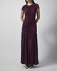 ROTATE  Kjole Gathered Maxi Burgundy 40