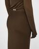 Acne Studios Skirt Fitted Ribbed Mud L