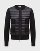Moncler Kofta Padded Wool Zip-Up från Moncler Black XS