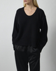 Dagmar Genser Soft Wool Scoop Knit Svart S