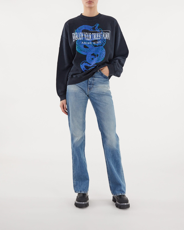 Anine Bing Tröja Jaci Viper Washed black M