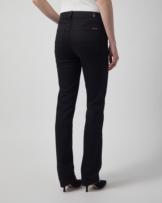7 For All Mankind Jeans Kimmie Straight Rinsed Black Black 31