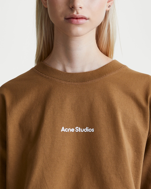 Acne Studios T-shirt Logo Mud XS