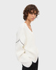 Dagmar Genser Relaxed V-Neck Knit White M