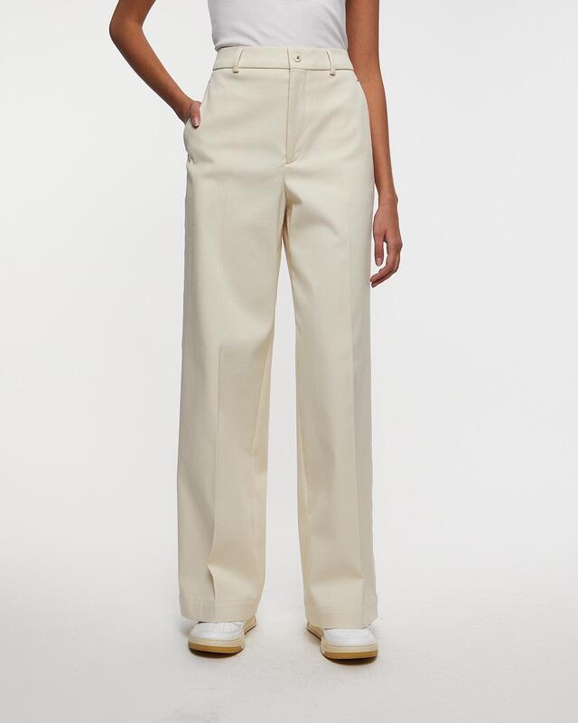 Moncler Byxor Tailored Cotton Gabardine Ljusbeige IT 40 (EUR 34)