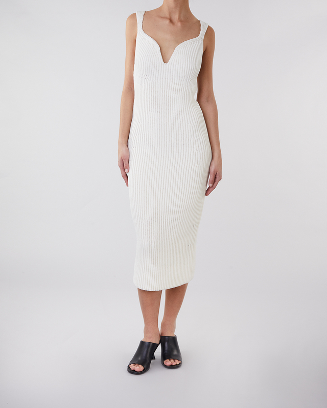 Khaite The Alessia Dress Ivory M