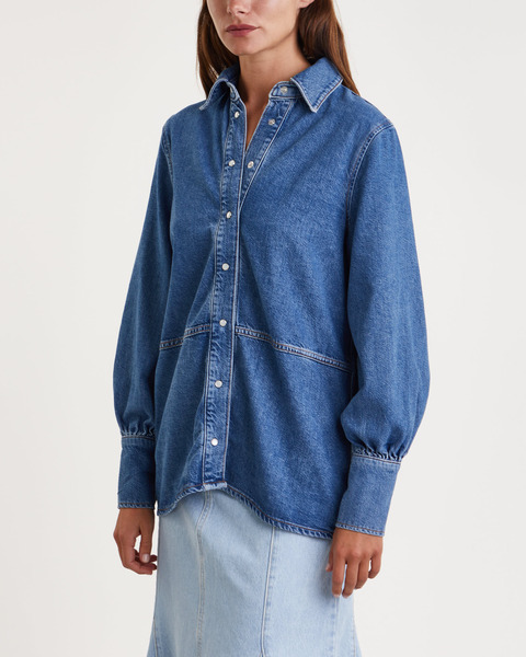 Skjorta Future Denim Dark blue wash 1