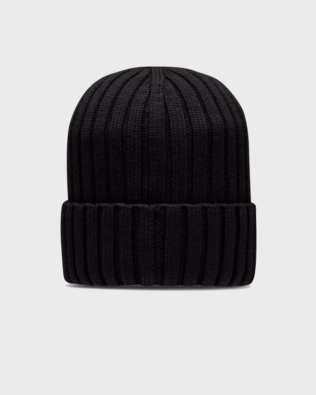 Moncler Beanie Wool Tricot Svart ONESIZE