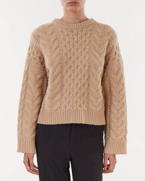 Sweater Emma Cable Knit Beige 1