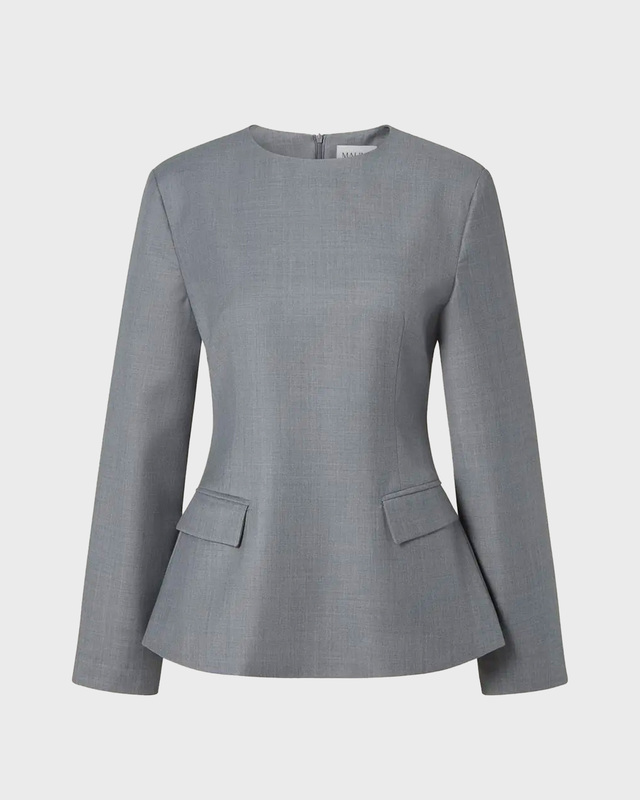 Malina Blouse Athina Tailored Long Sleeve Grå 34