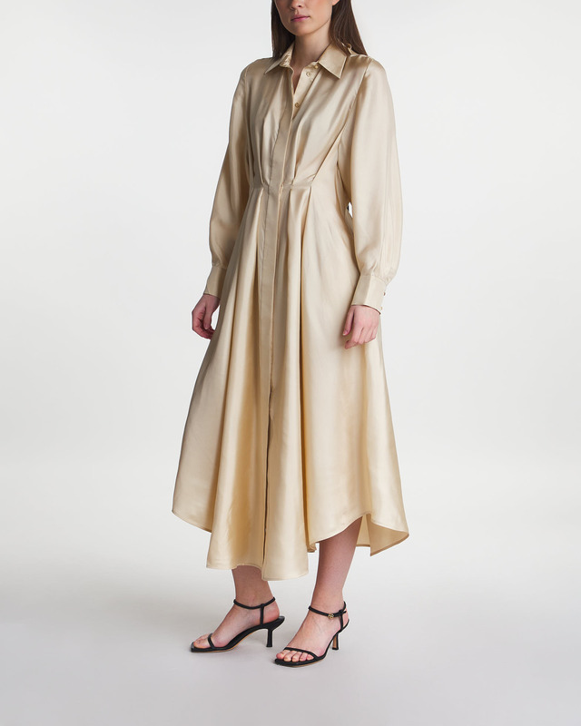 Zimmermann Dress Natura Draped Shirt Light Yellow 2 (M-L)