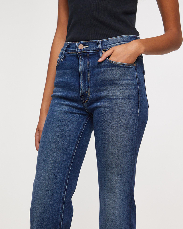 Mother Denim Jeans The Doozy Fray Scorchin`Hot Mid blue  30