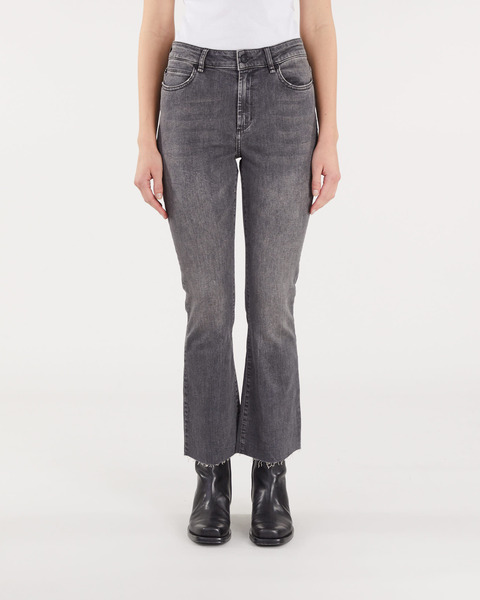 Jeans Johanna Kick Flare Sterling Grey Grå 1