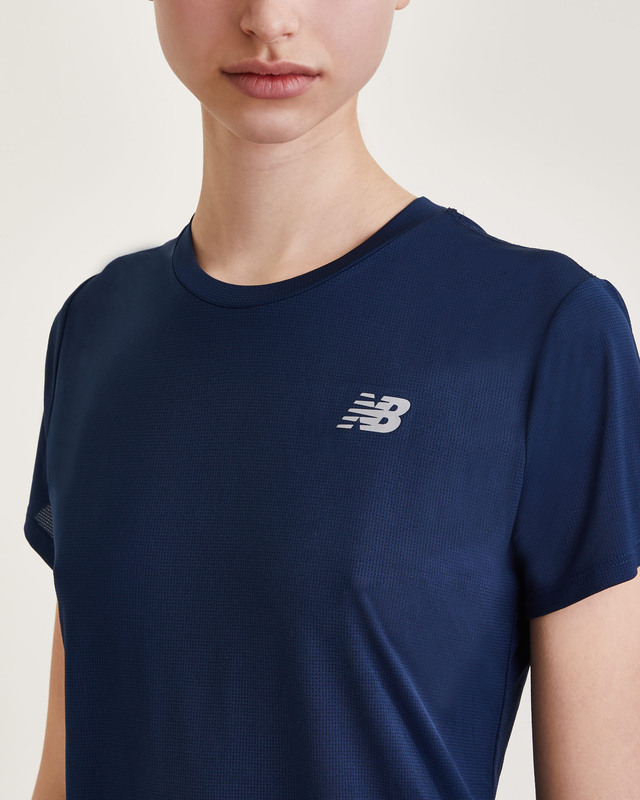 New Balance Top Accelerate Short Sleeve  Indigo M
