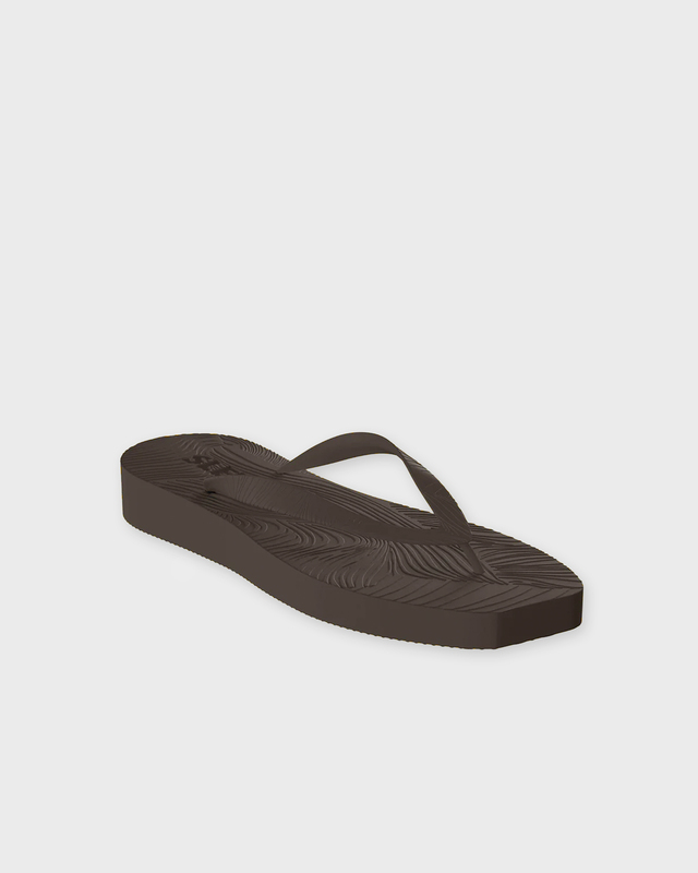 SLEEPERS Tapered Platform Flip Flop Brown EUR 41