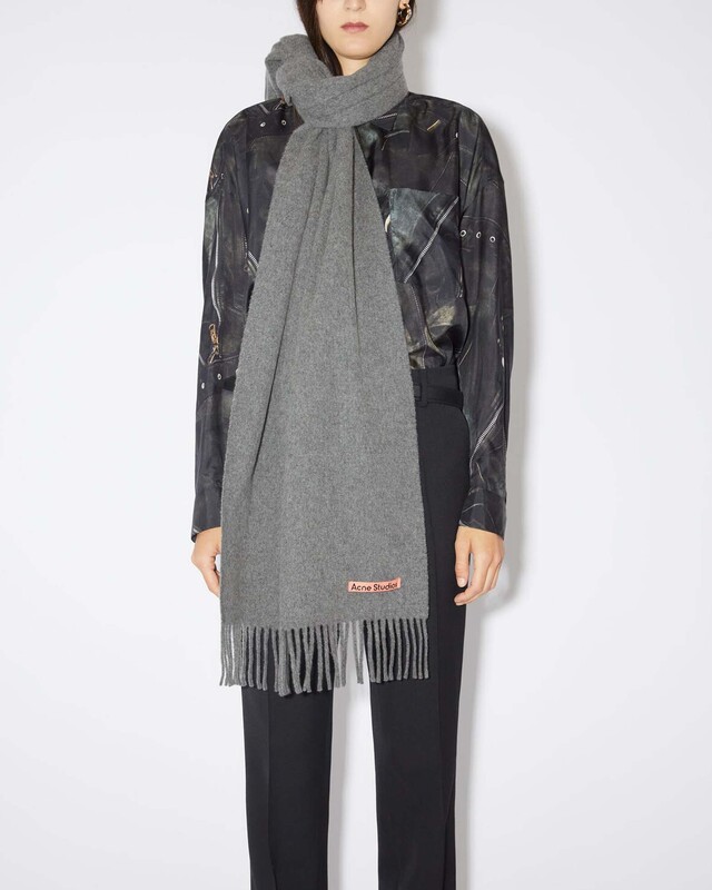 Acne Studios Halsduk Mohair Grå ONESIZE