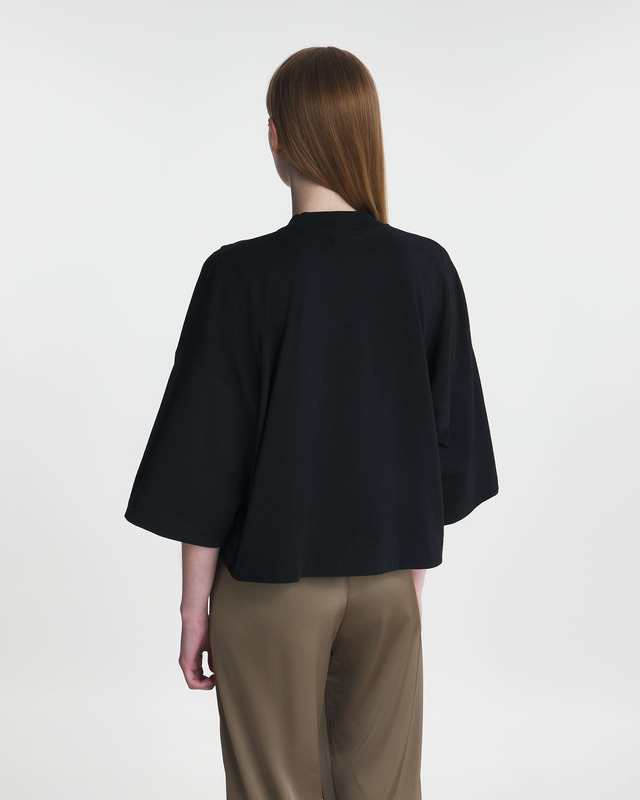 Wakakuu Icons T-Shirt Kim Oversized Cropped Black XL