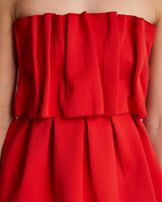 Dagmar Top Sculpted Tube Red 38