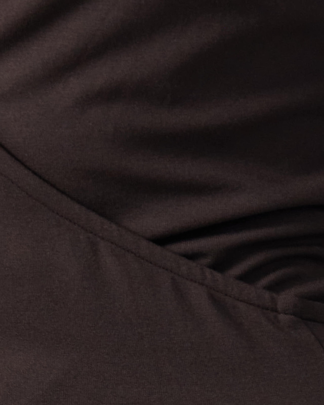Sisterly tribe Top Soft Ballet Wrap  Espresso L