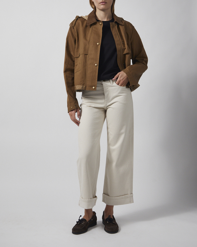 Moncler Jeans Cropped  Ivory L