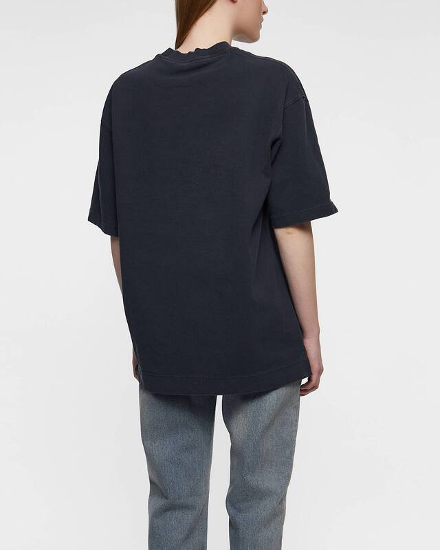 Acne Studios T-Shirt Logo Relaxed Fit Faded black XS