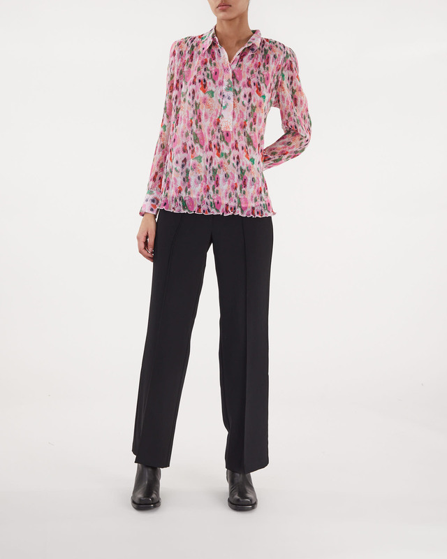 Ganni Georgette Blouse  Ljusrosa 40