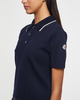 Moncler Top Knit Cotton Polo Shirt Navy S