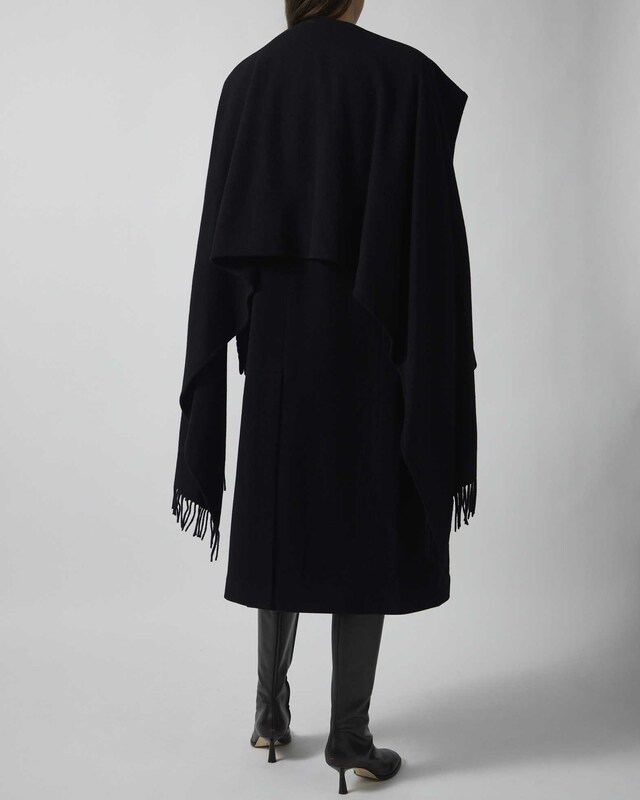The Attico Coat Long Black IT 44 (EUR 40)