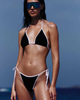 Hunza G Bikini Gina Contrast Svart/vit ONESIZE