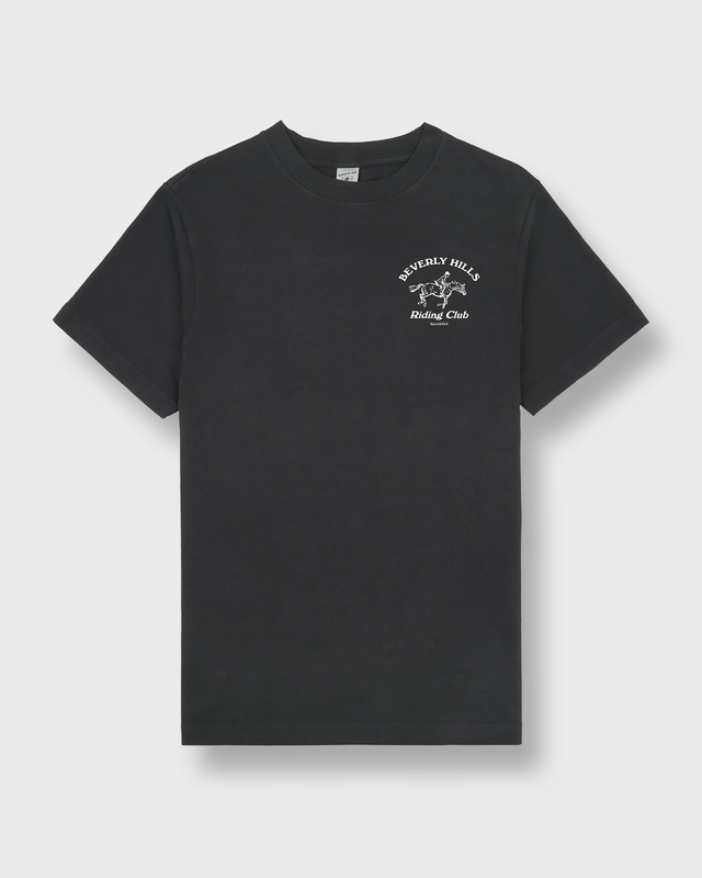 Sporty & Rich T-shirt BH Riding Club Faded black S