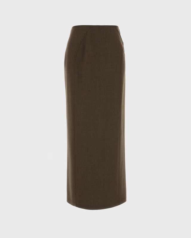 Jil Sander Nederdel 148 Dark Brown IT 42 (EUR 38)