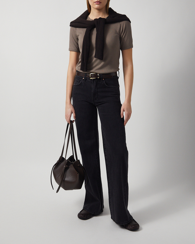 By Malene Birger T-shirt Alezia Lyocell Chocolate M